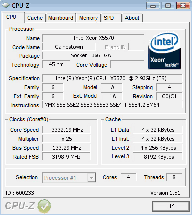 Короткий обзор Intel Xeon X5570