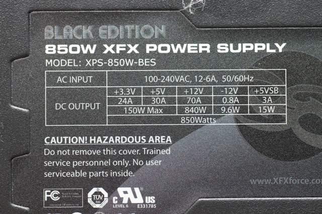Обзор блока питания XFX 850W Black Edition