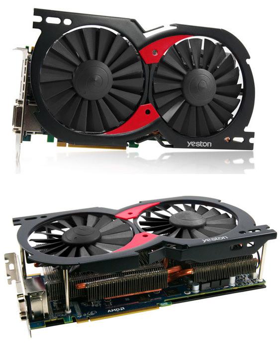 Самая большая система охлаждения для AMD Radeon HD 7970 от Yeston
