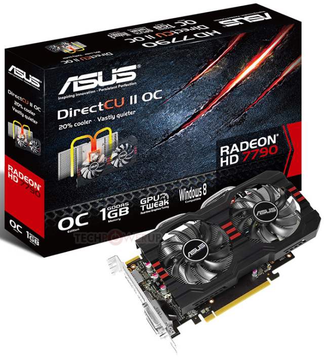 ASUS представляет новую видеокарту Radeon HD 7790