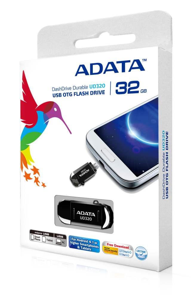 ADATA DashDrive Durable UD320 USB теперь подключается к смартфонам и планшетам