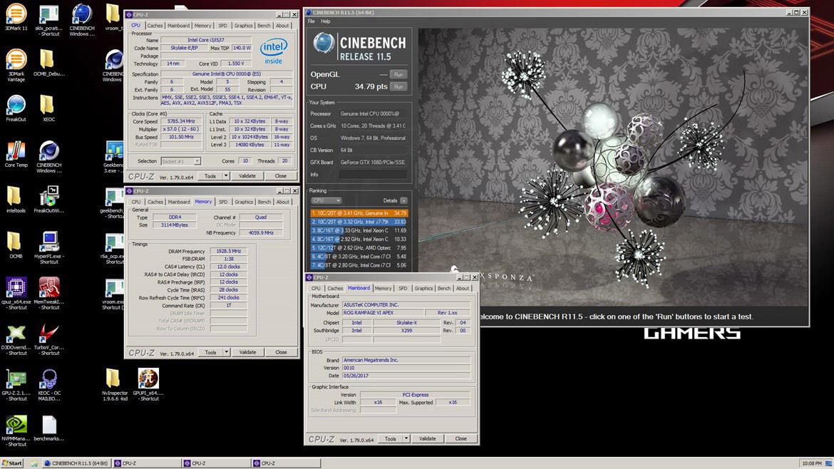 Intel Core i9 7900X Cinebench World Records 3