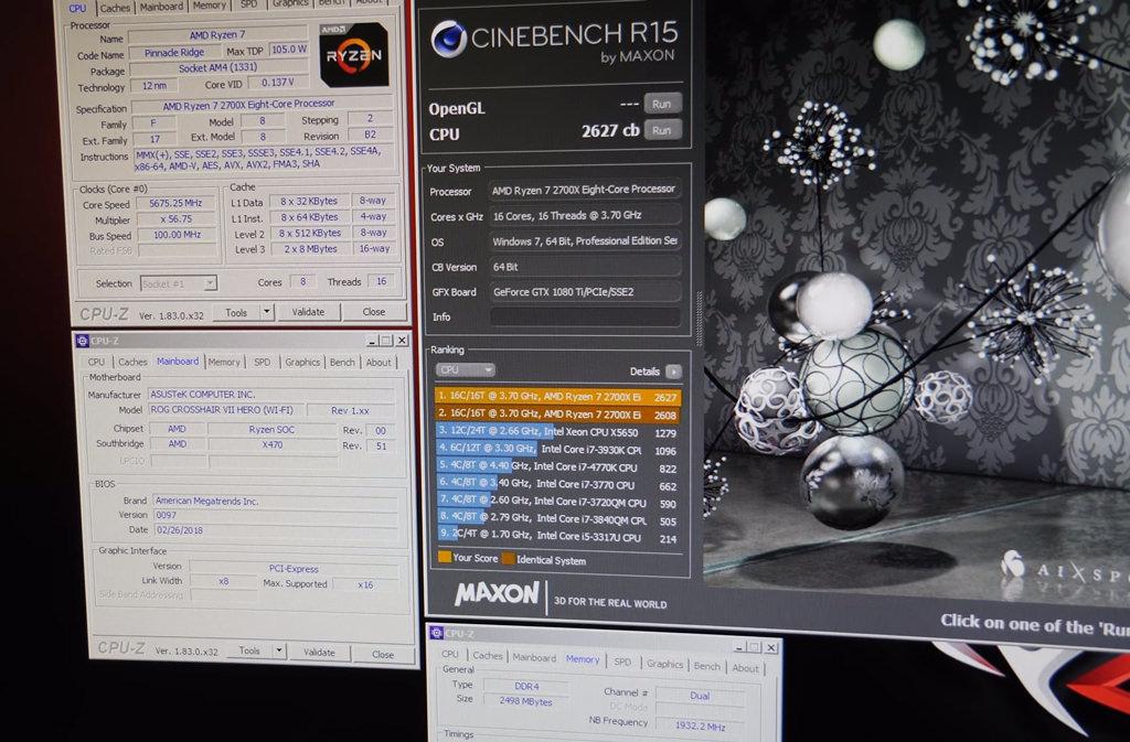 AMD R7zen 7 2700X 6 GHz 1
