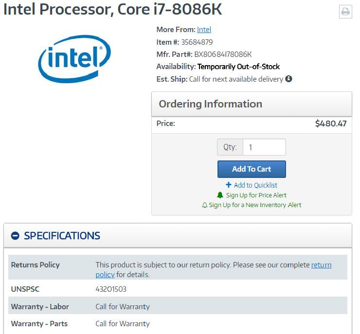 Intel Core i7 8086K 2