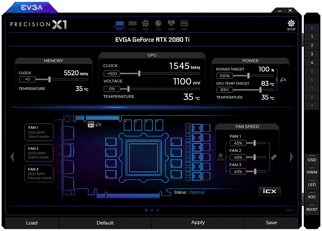 Утилита EVGA Precision X1 с поддержкой NVIDIA Scanner доступна для широких масс