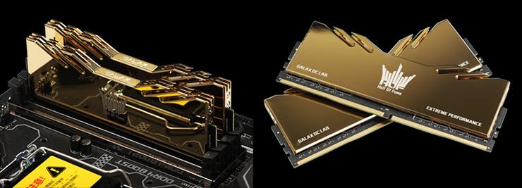 Galax предлагает комплекты ОЗУ HOF Extreme OC Lab Edition DDR4-4600 с позолоченными радиаторами
