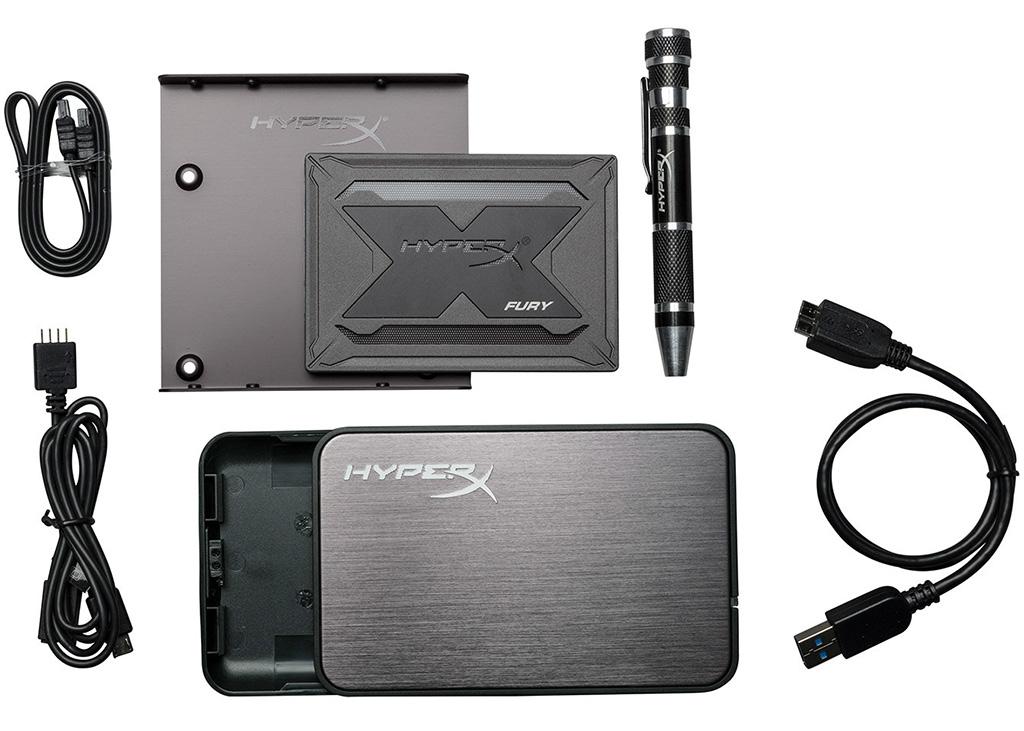 HyperX Fury RGB SSD – второй по счету SSD-накопитель с RGB-подсветкой