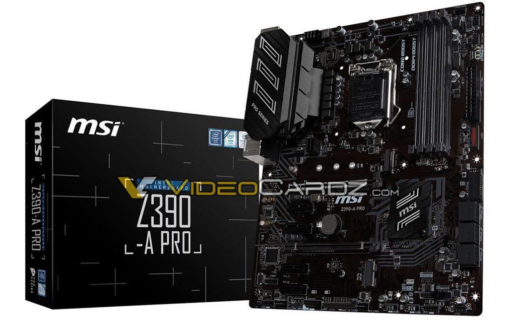 Галерея материнских плат MSI Z390