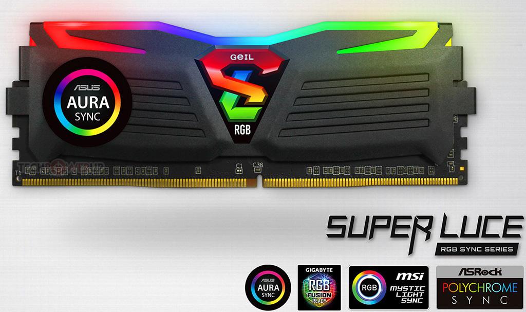 GeIL расширяет линейку оперативной памяти Super Luce RGB Sync DDR4 новыми комплектами