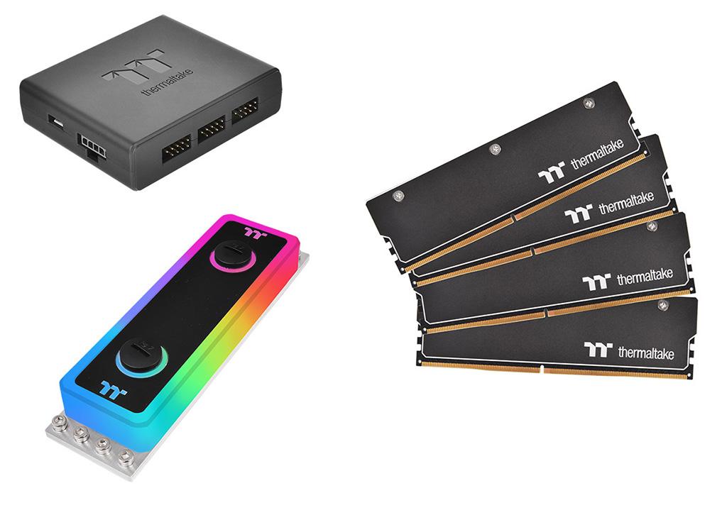Thermaltake выпускает комплекты памяти WaterRam RGB DDR4-3200 с водоблоком