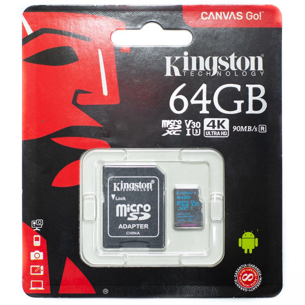 Обзор microSDXC карты памяти Kingston Canvas Go! объёмом 64 ГБ