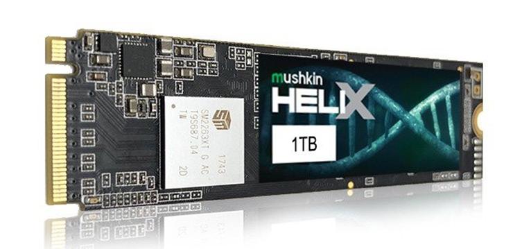 Mushkin выпускает SSD-накопители Helix-L в формате M.2: 1 ТБ всего за $118