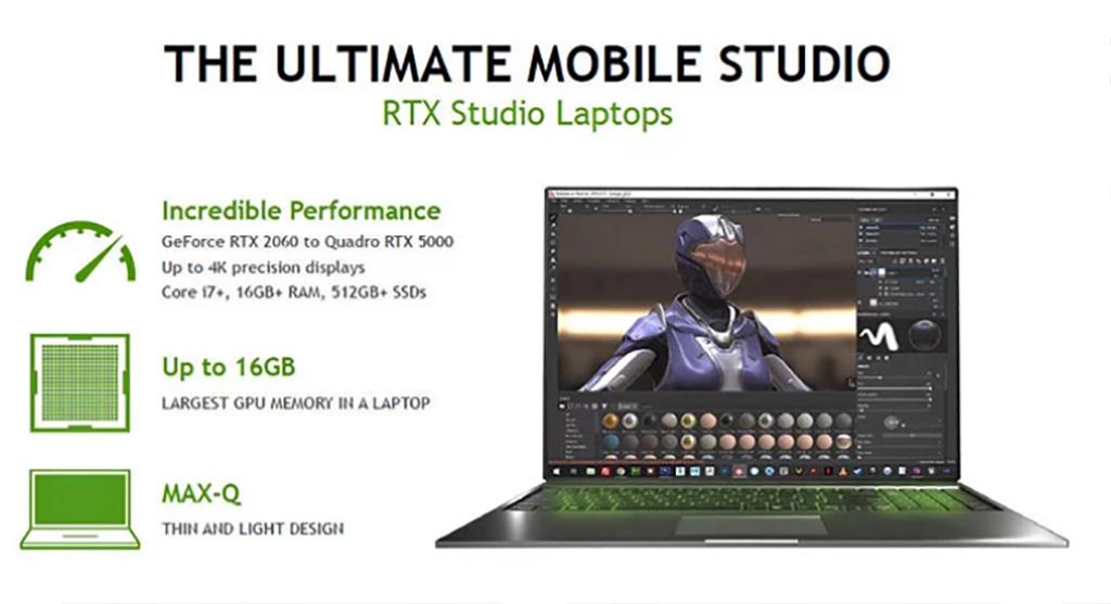 NVIDIA представила RTX Studio – платформу для создателей контента