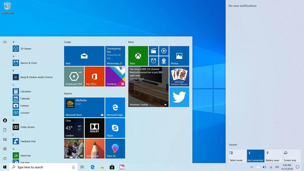 Вышло долгожданное майское обновление Windows 10 May 2019 (Build 1903)