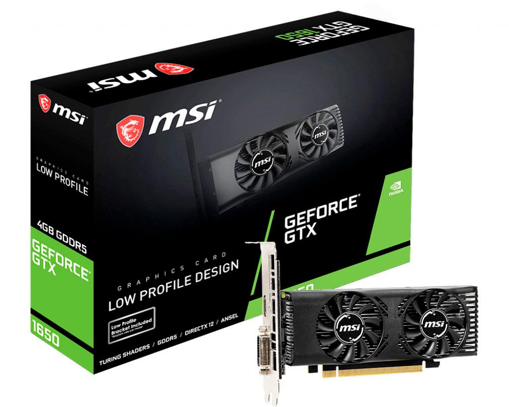 MSI выпускает видеокарту GeForce GTX 1650 4GT LP в низкопрофильном исполнении