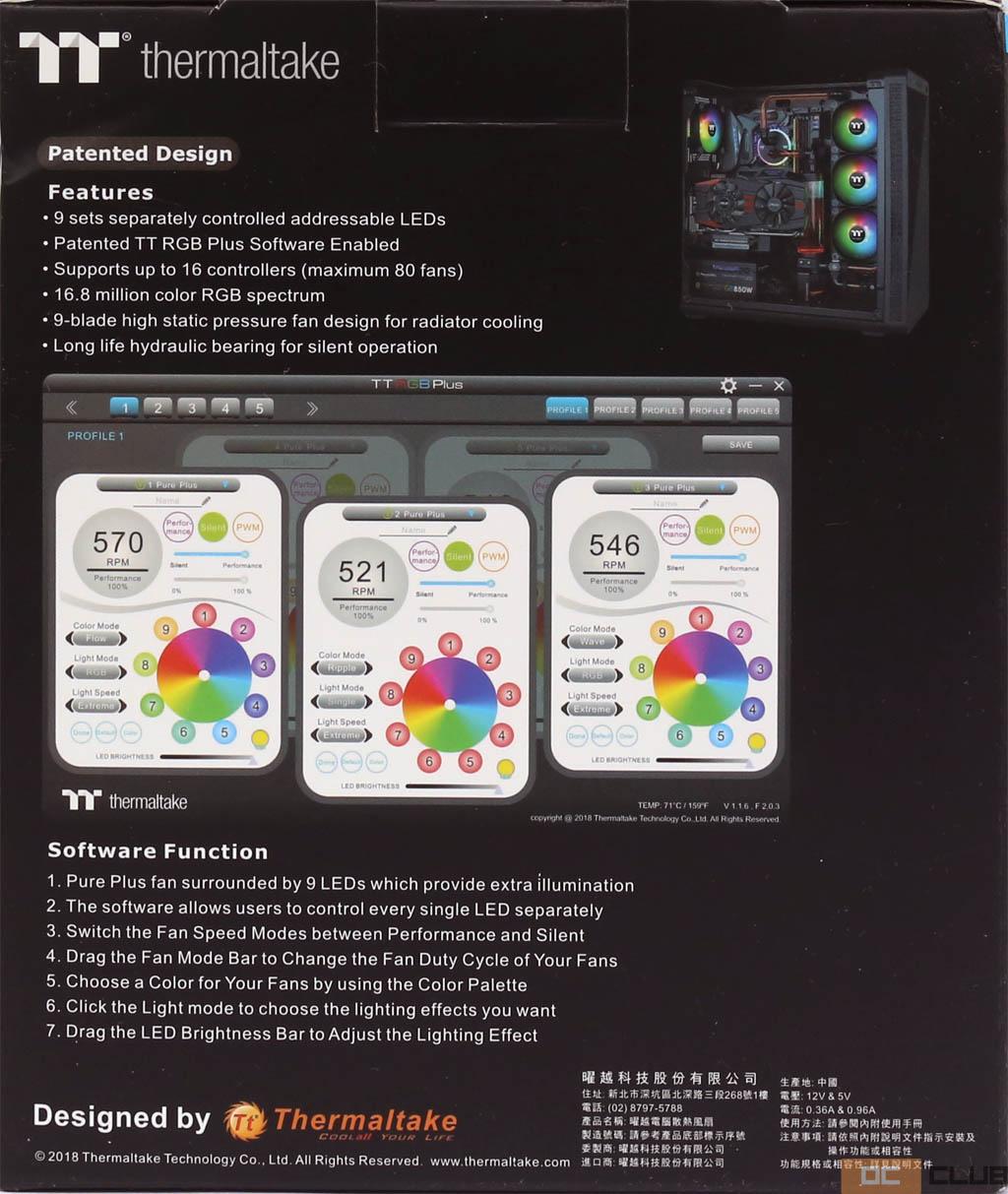 Thermaltake Pure Plus 12 RGB: обзор. Неплохие ARGB-вентиляторы за не слишком дорого