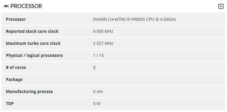 Intel Core i9-9900KS оставил след