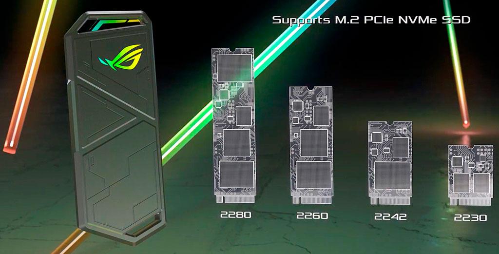 ASUS ROG Strix Arion позволит использовать сверхскоростной NVMe-накопитель в качестве флешки