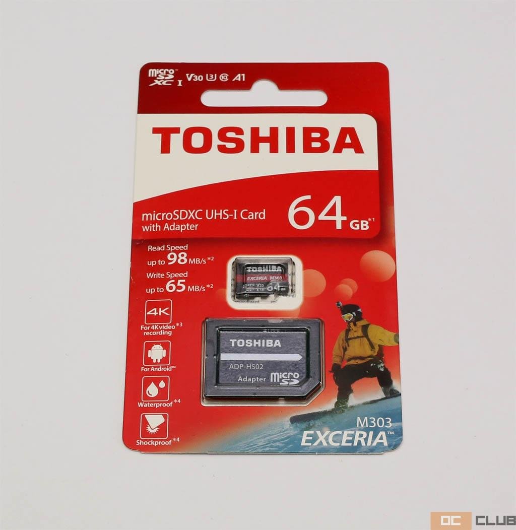 Обзор карт памяти microSDXC Toshiba Exceria M303 и M303E объемом 64ГБ, две стороны одной медали.