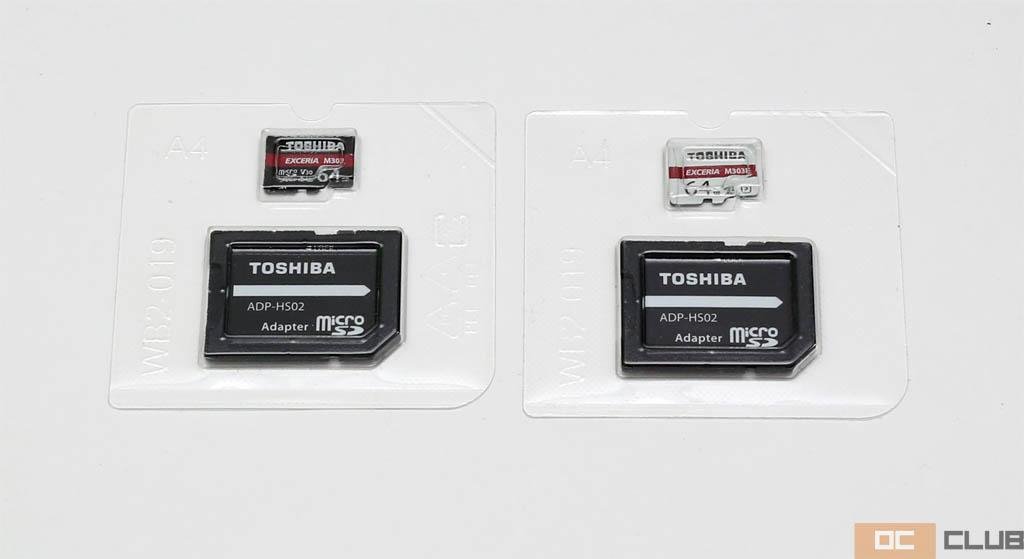 Обзор карт памяти microSDXC Toshiba Exceria M303 и M303E объемом 64ГБ, две стороны одной медали.