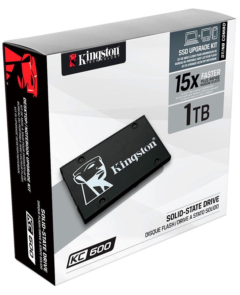 Kingston выпускает SSD-накопители серии KC600 с поддержкой аппаратного шифрования