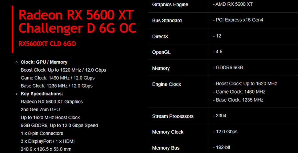 Технические характеристики Radeon RX 5600 XT больше не тайна