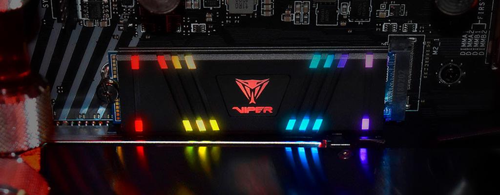 NVMe-накопители Patriot Viper VPR100 получили RGB-подсветку