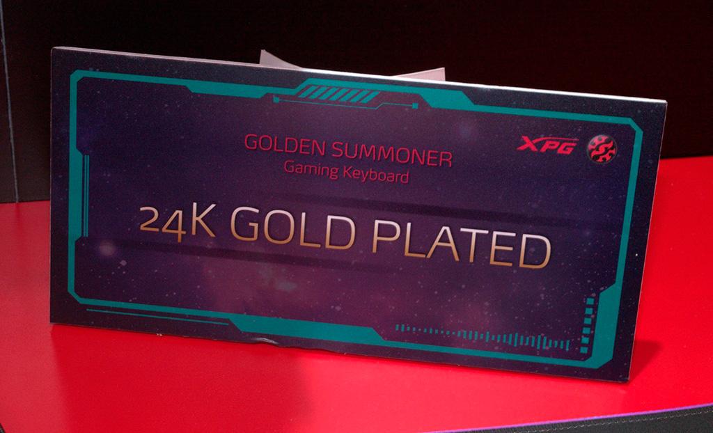Самая дорогая в мире клавиатура – ADATA XPG Golden Summoner