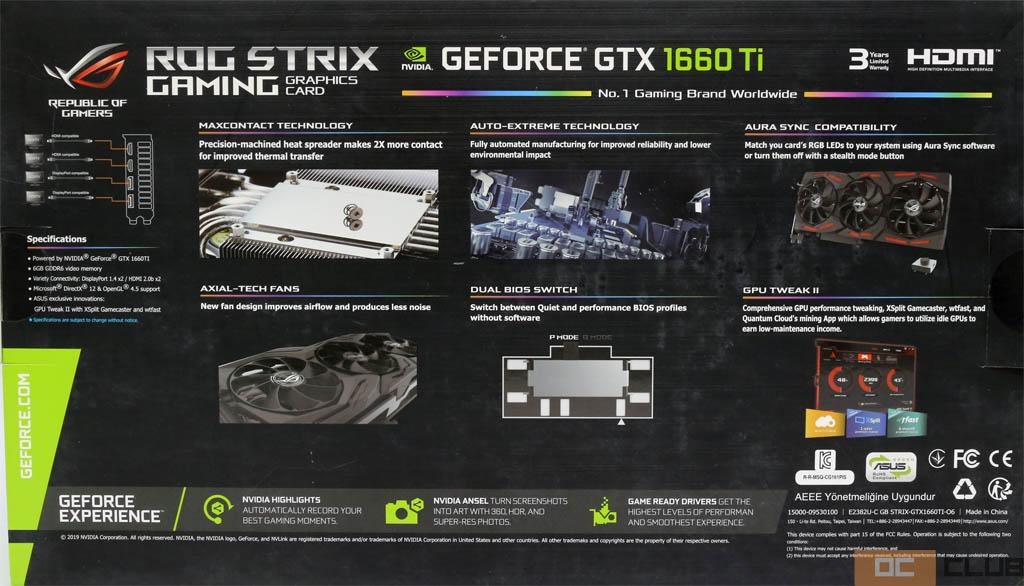 ASUS GeForce GTX 1660 Ti ROG Strix OC: обзор. 1660 Ti, которая рождена быть 2080 Ti