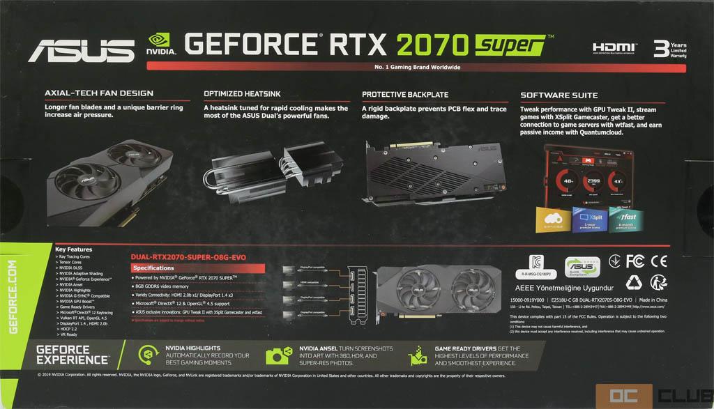 ASUS GeForce RTX 2070 Super Dual Evo: обзор. Добротная видеокарта без излишеств