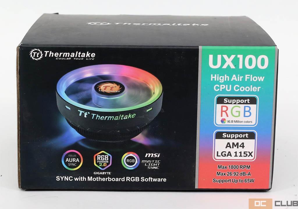 Thermaltake UX100 ARGB: обзор. Кулер за $20, да ещё и с подсветкой!