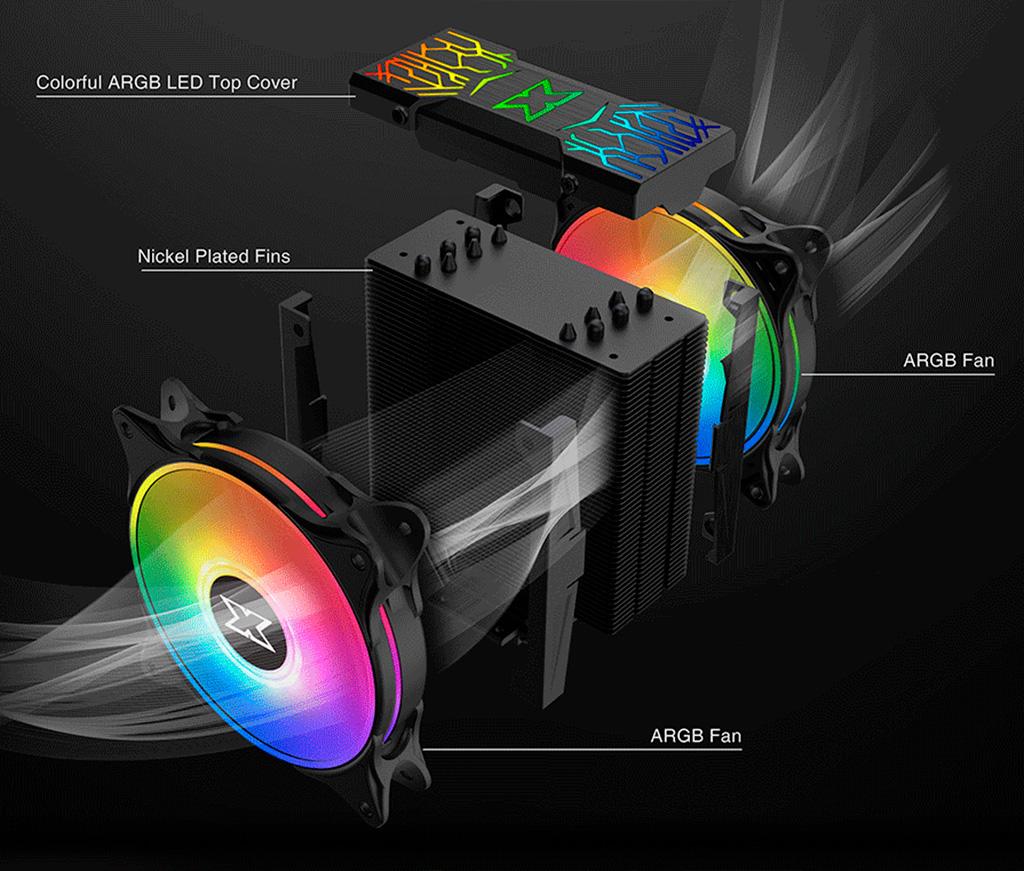 Xigmatek представила процессорный кулер WindpowerPRO c ARGB-подсветкой