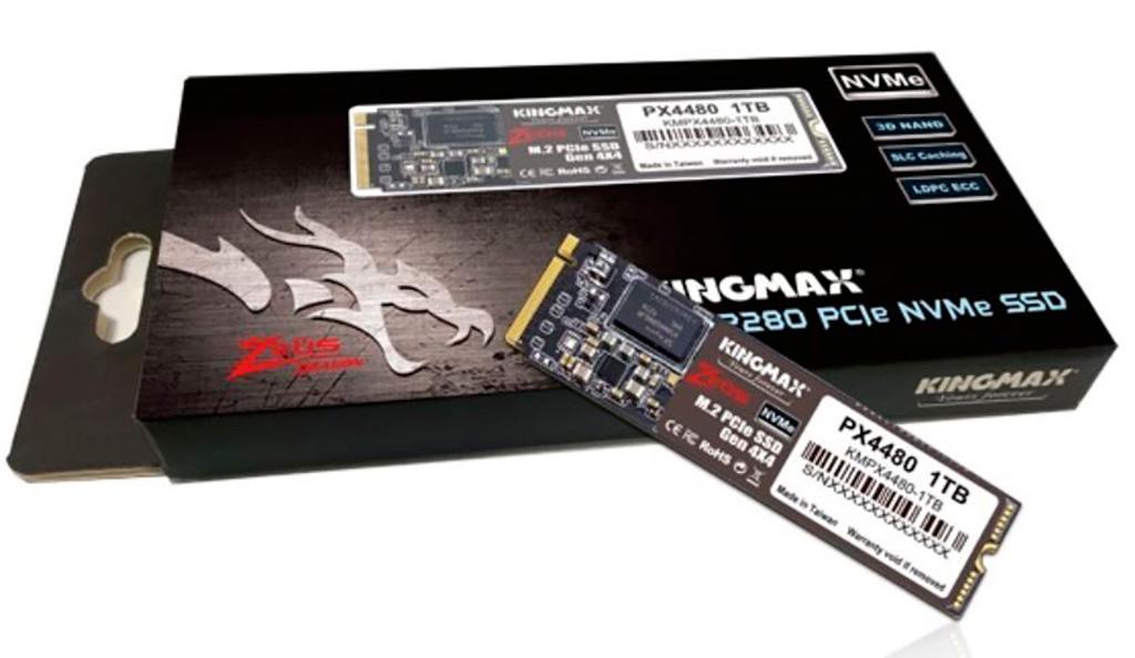 Накопители Kingmax Zeus PX4480 используют интерфейс PCI-Express 4.0