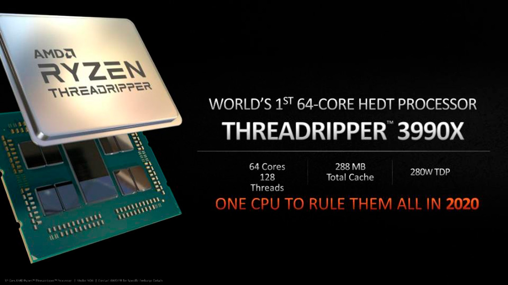Странные дела: AMD Ryzen Threadripper 3990X подешевел на 0