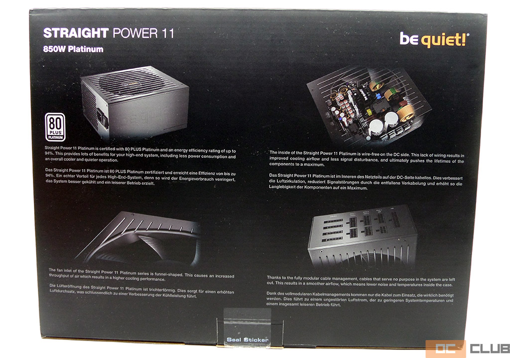 Be Quiet! Straight Power 11 Platinum 850 Вт: обзор. Оправдывает название производителя на 100%