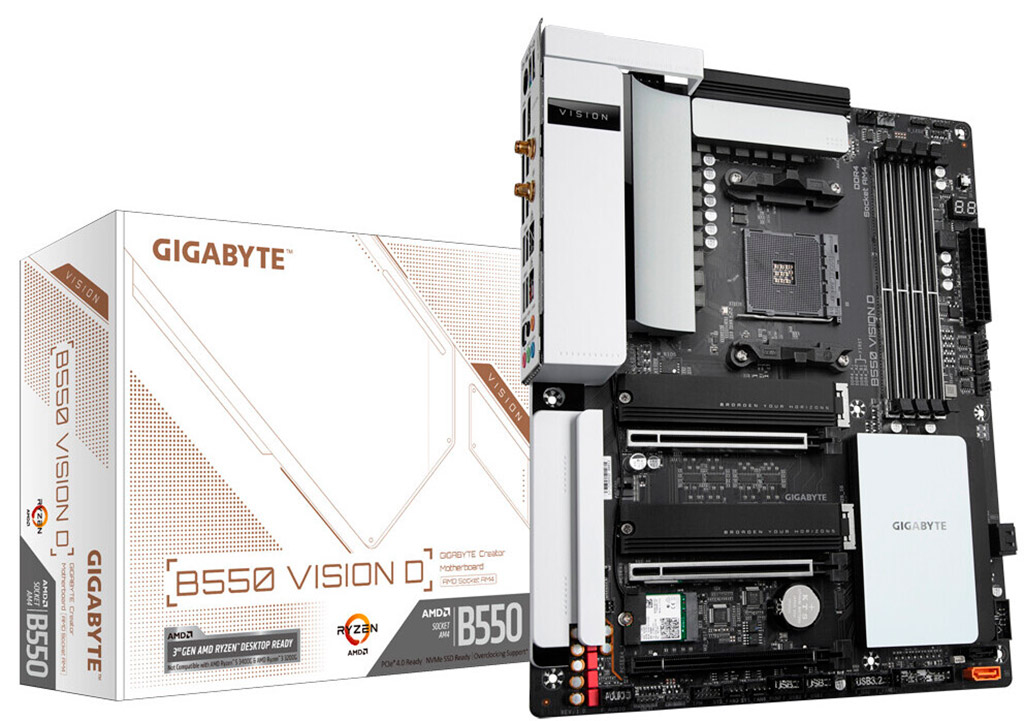 Gigabyte B550 Vision D – материнская плата для создателей контента