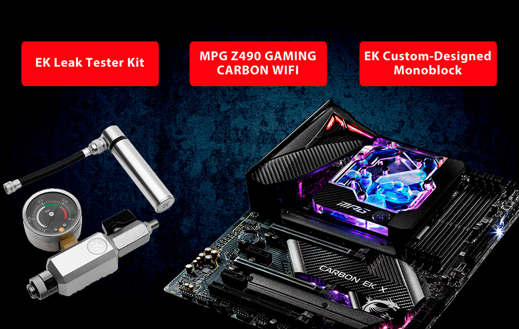MSI MPG Z490 Gaming Pro Carbon EK X с водоблоком от EKWB поступила в продажу
