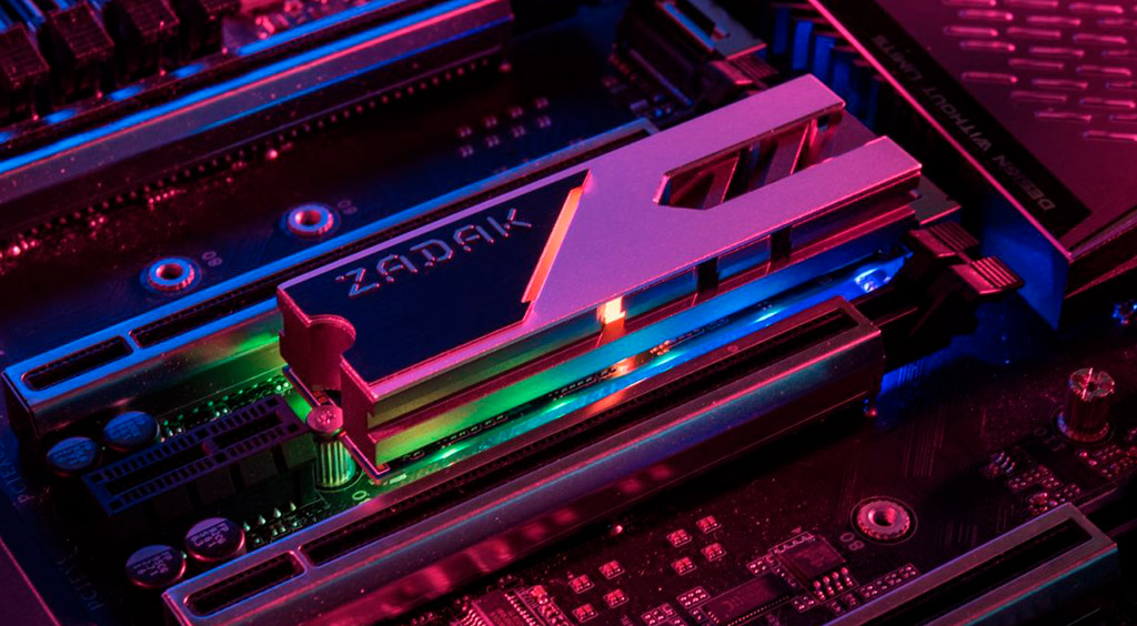 SSD-накопители Zadak M.2 Spark RGB оснащаются на 35% более эффективным радиатором