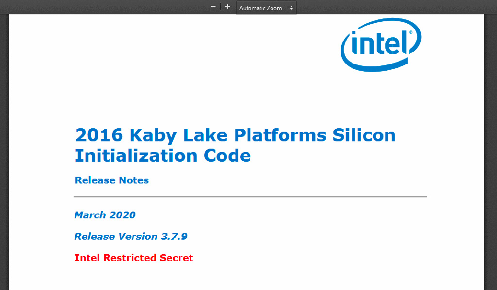 Утечка года: 20 ГБ конфиденциальных данных Intel обо всём ушли в Сеть, и будет ещё