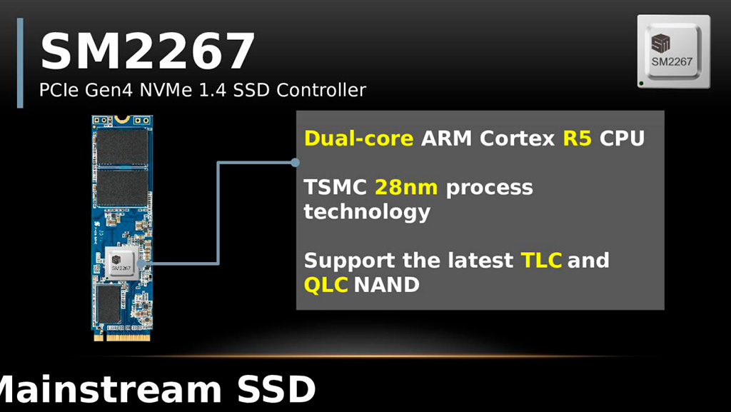 PCI-E 4.0 SSD в массы! Silicon Motion выпустила три новых контроллера для SSD