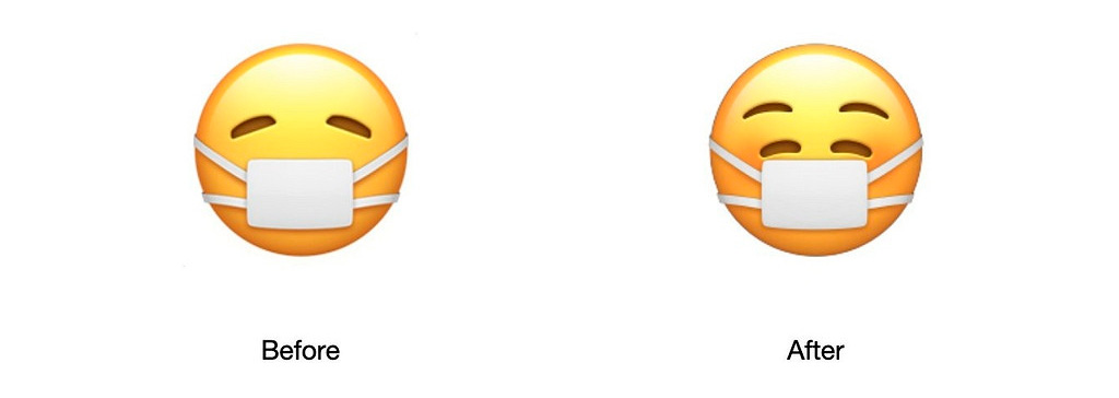 Новый эмодзи от Apple: никакая маска не скроет твою улыбку