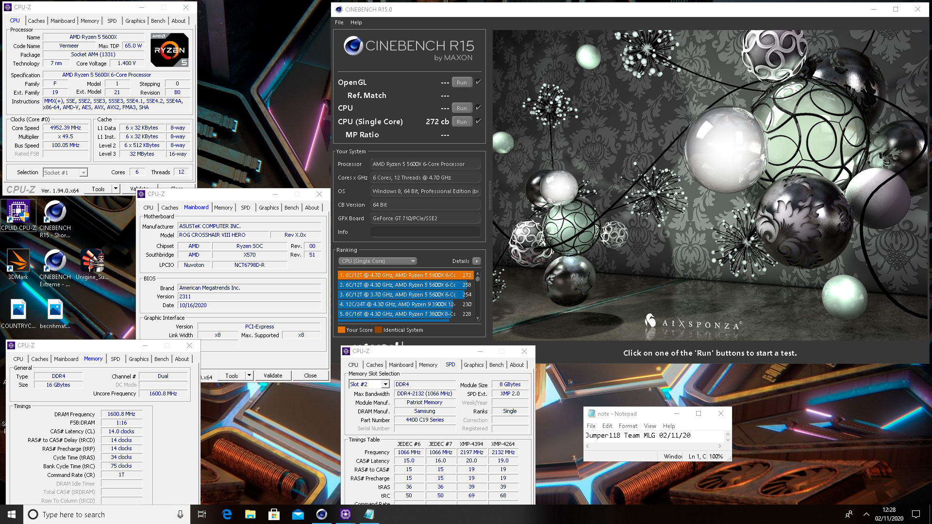 AMD Ryzen 5 5600X в Cinebench показал класс