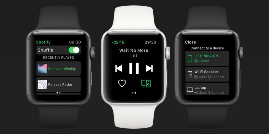 Spotify теперь транслирует музыку прямо на Apple Watch