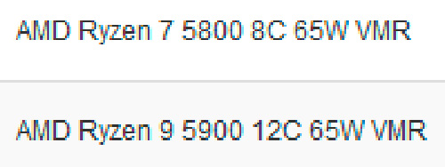 В ближайших планах AMD Ryzen 7 5800 и Ryzen 9 5900, а также гибридные Ryzen 5 5600G и Ryzen 7 5700G