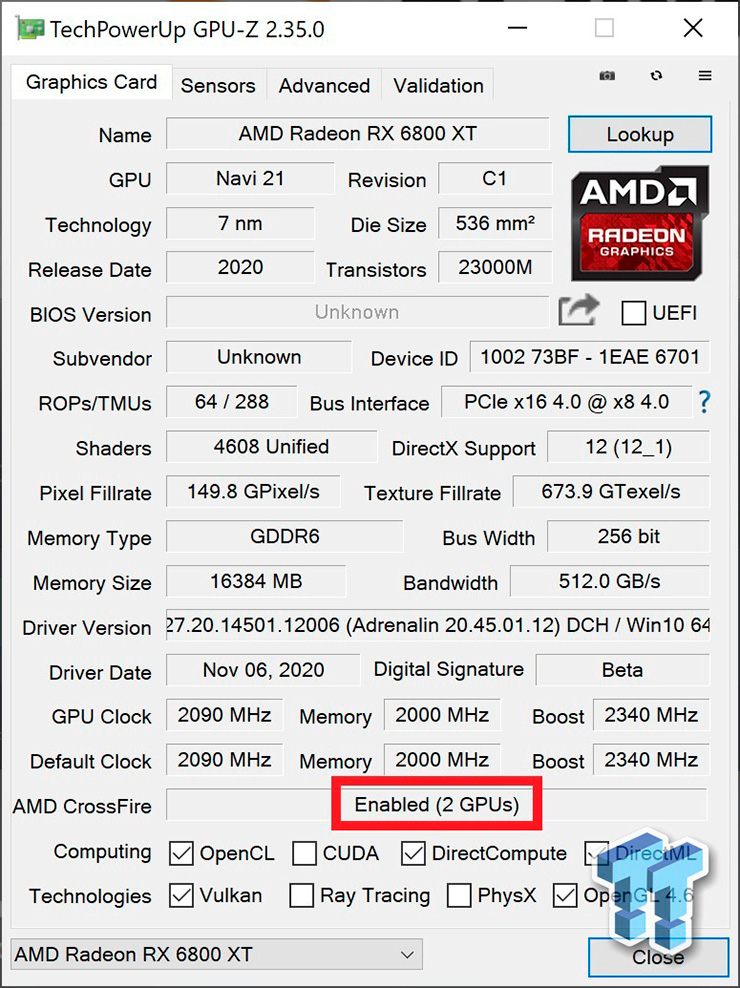 AMD Radeon RX 6800 XT и CrossFire: изучаем результаты тестов в нескольких играх
