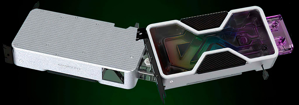 Водоблок Bitspower Premium Mobius для GeForce RTX 3080 FE мимикрирует под референсный дизайн и флэшку