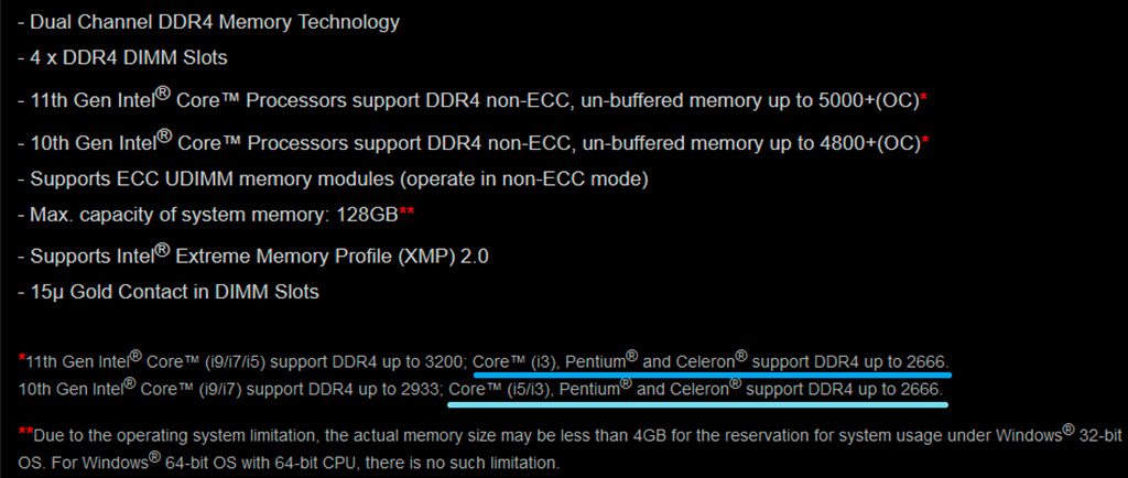 Теперь точно: чипсеты Intel B560 и H570 умеют разгонять память
