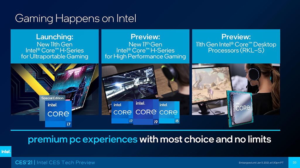 В играх Intel Core i9-11900K быстрее всех, по крайней мере по тестам чипмейкера