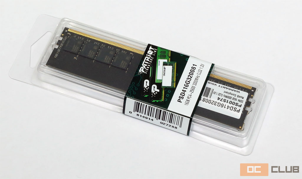 Patriot Signature DDR4-3200 16 ГБ (PSD416G320081) обзор: Простота на максималках