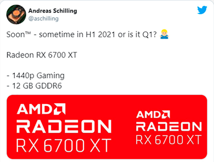 AMD Radeon RX 6700 XT нацелена на гейминг в 1440p